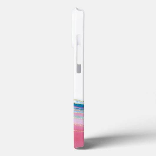 Roze en blauw draaiend stonpatroon Case-Mate iPhone case (Achterkant / Links)