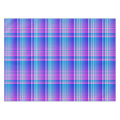 Roze en Blauw Gangschikt Tafelkleed (Voorkant (Horizontaal))