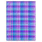 Roze en Blauw Gangschikt Tafelkleed (Voorkant)