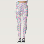 Roze en Blauw Gecontroleerd Leggings<br><div class="desc">Roze en blauwe Leggings</div>
