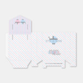 Roze en Blauw Gender Reveal-Baby shower Bedankdoosjes (Uitgevouwen)