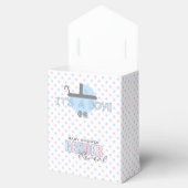 Roze en Blauw Gender Reveal-Baby shower Bedankdoosjes (Geopend)