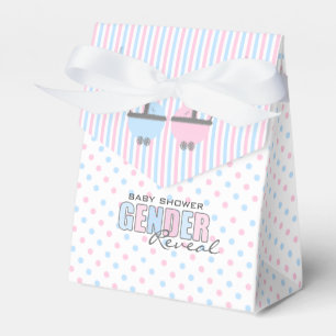 Roze en Blauw Gender Reveal-Baby shower Bedankdoosjes
