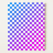 roze en blauw Geruit 2025 Planner (Achterkant)