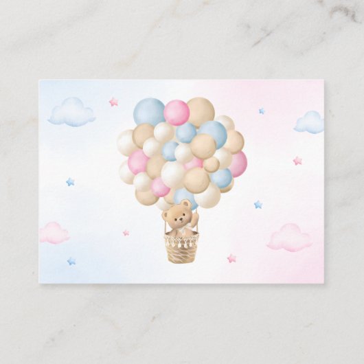 Roze en Blauw Geslacht onthullen Boek Aanvraag Informatiekaartje (Achterkant)