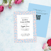 Roze en Blauw Geslacht onthullen Leopard Baby show Kaart
