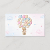 Roze en Blauw Geslacht onthullen Luier Raffle Encl Informatiekaartje (Achterkant)