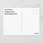 Roze en Blauw Herten Geslacht onthullen Briefkaart (Achterkant)