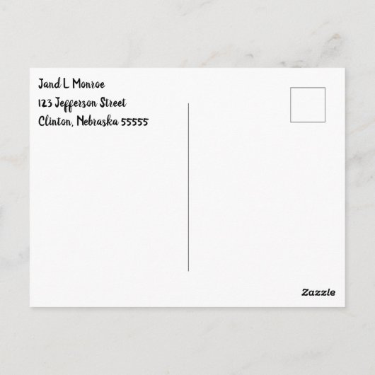 Roze en Blauw Herten Geslacht onthullen Briefkaart (Achterkant)