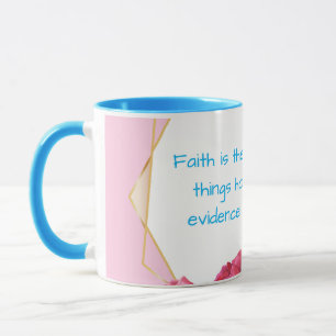 Roze en blauw is een religieuze Mok
