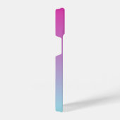  Roze en Blauw Katoen Snoep Ombre iPhone Hoesje (Rechterkant)