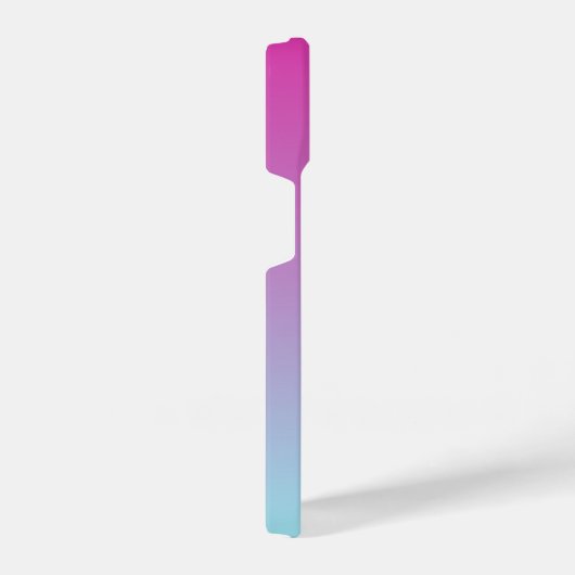  Roze en Blauw Katoen Snoep Ombre iPhone Hoesje (Rechterkant)