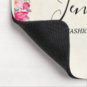 Roze en blauw Lijst Fancy Muismat (Hoek)