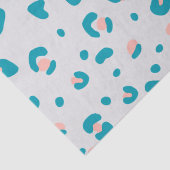 Roze en Blauw Luipaard Patroon Tissuepapier (Detail)