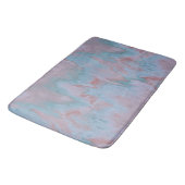 roze en blauw Marmer abstract Badmat (Gekanteld)