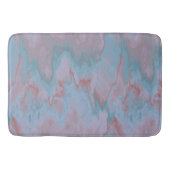 roze en blauw Marmer abstract Badmat (Voorkant)