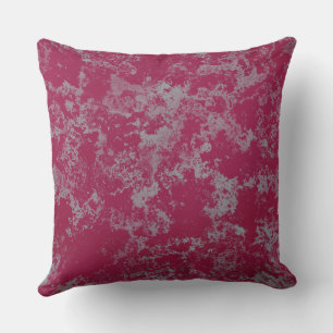 roze en blauw Marmer abstract Kussen