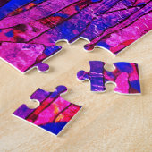Roze en Blauw Meerdere Harten 1000 stuk Puzzel (Zijkant)