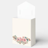 Roze en Blauw Modern Baby shower Bedankdoosjes (Geopend)