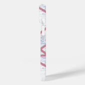 Roze en blauw mozaïekpatroon Case-Mate iPhone case (Achterkant / Links)