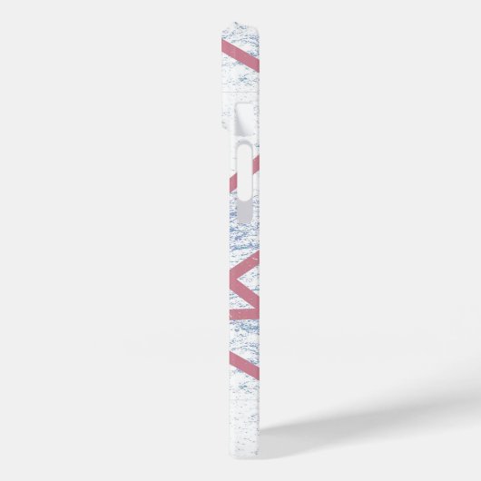 Roze en blauw mozaïekpatroon Case-Mate iPhone case (Achterkant / Links)