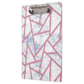 Roze en blauw mozaïekpatroon klembord (Links)