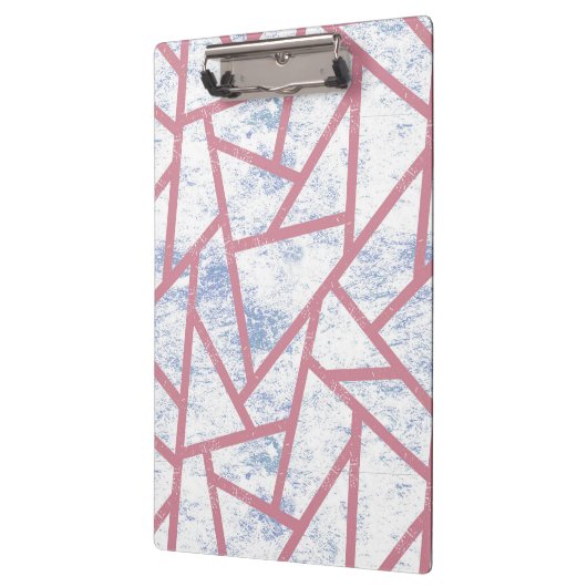 Roze en blauw mozaïekpatroon klembord (Links)