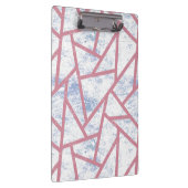 Roze en blauw mozaïekpatroon klembord (Rechts)