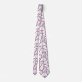 Roze en blauw mozaïekpatroon stropdas (Achterkant)