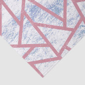 Roze en blauw mozaïekpatroon tissuepapier (Detail)