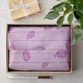 Roze en Blauw nautisch reeksontwerp 14 Tissuepapier (Geschenk)