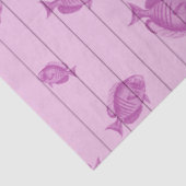 Roze en Blauw nautisch reeksontwerp 14 Tissuepapier (Detail)