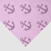 Roze en Blauw nautisch reeksontwerp 16 Tissuepapier (Detail)