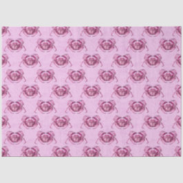 Roze en Blauw nautisch reeksontwerp 2 Tissuepapier