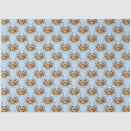 Roze en Blauw nautisch reeksontwerp 3 Tissuepapier