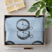 Roze en Blauw nautisch reeksontwerp 5 Tissuepapier (Geschenk)