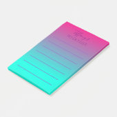 roze en blauw ombre te doen lijst post-it® notes (Schuin)