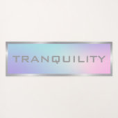 Roze en blauw ombre zilver lijst yogamat (Achterkant (horizontaal))