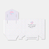Roze en Blauw onthullen Baby shower Bedankdoosjes (Uitgevouwen)