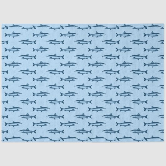 Roze en Blauw ontwerp uit de Nautical-reeks 10 Tissuepapier (Voorkant)