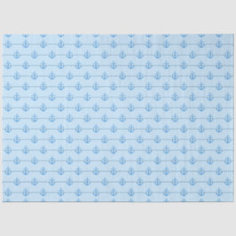 Roze en blauw ontwerp uit de Nautical Series 11 Tissuepapier