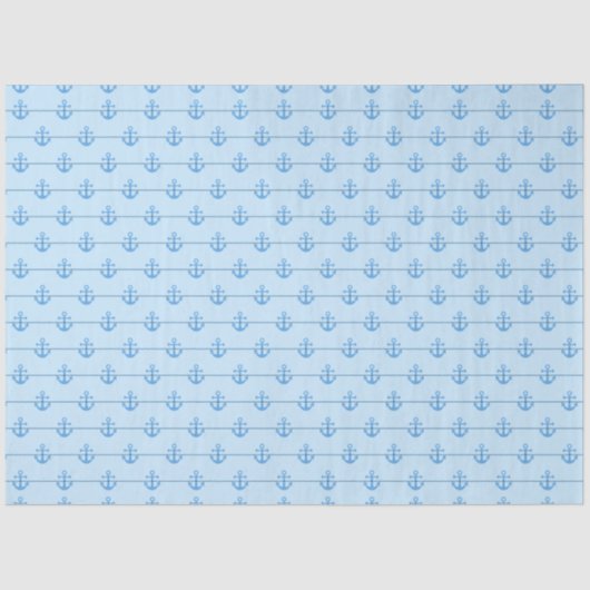 Roze en blauw ontwerp uit de Nautical Series 11 Tissuepapier (Voorkant)