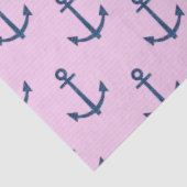 Roze en Blauw ontwerp van de Nautische Reeks 7 Tissuepapier (Detail)