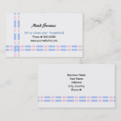 Roze en Blauw Ontwerp van de Verbinding Visitekaartje (Voorkant / Achterkant)