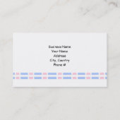 Roze en Blauw Ontwerp van de Verbinding Visitekaartje (Achterkant)