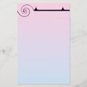 roze en blauw papier (Voorkant)