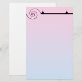 roze en blauw papier (Voorkant / Achterkant)