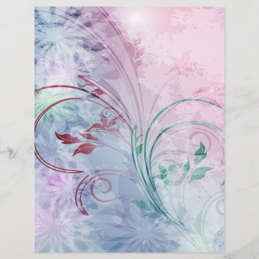 Roze en blauw papier van origami (Voorkant)