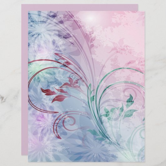 Roze en blauw papier van origami (Voorkant / Achterkant)