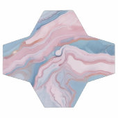 Roze en Blauw Pastel Marmer | Voetbal (Enkel)